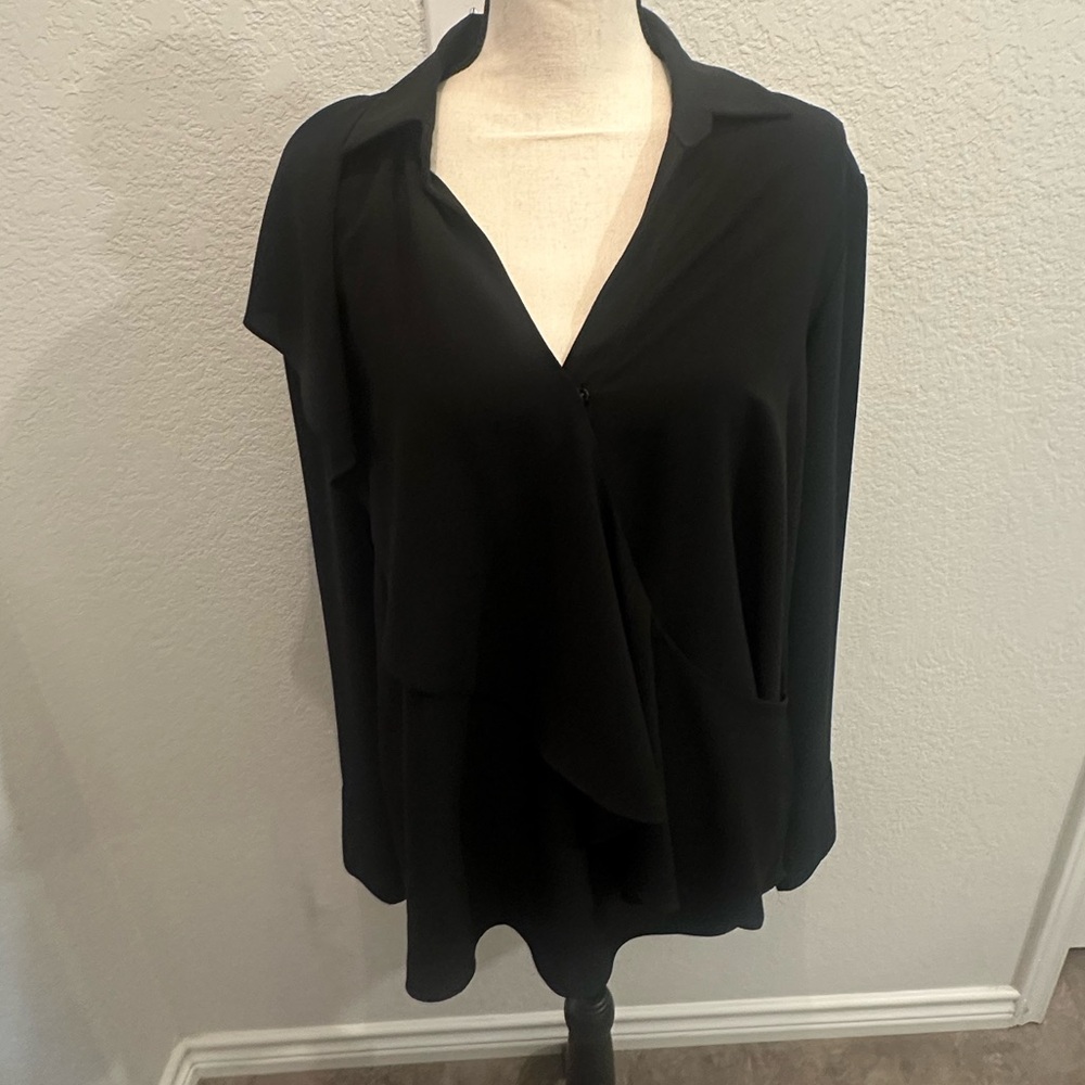 Bailey 44 black blouse size large